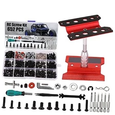 RC Car Stand and 652 PCS RC Screw Kit RC Car Work Stand Repair modern