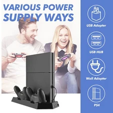 External 4 High Speed Cooling Fan Turbo Cooler for Playstation PS4 Console