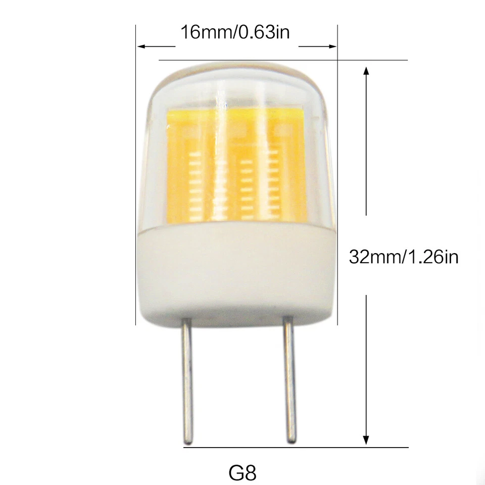 10pcs G8 G8.5 LED Bulb Flat COB 1511 Ceramics Lamp 110V Replace Halogen Light - Image 4 of 4
