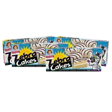 Little Debbie Zebra Cakes, 4 Boxes, 20 Twin-Wrapped Yellow Cakes with Crème