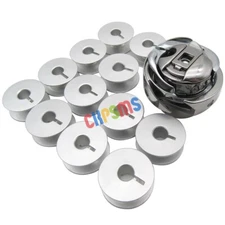 BOBBINS & BOBBIN CASES & ROTARY HOOK SET FOR JUKI DDL DLM DLN DLU with UNDERTRIM