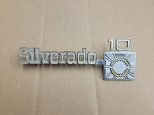 Chevy OEM 1973-1980 Silverado 10 Front Fender Side Emblem Badge Logo Name 349694