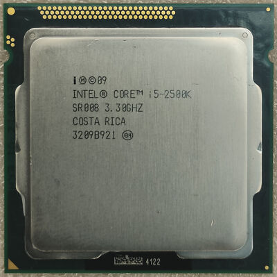 USED - Intel Core I5-2500K 3.30 GHz SR00B Quad-Core Processor - CPU only