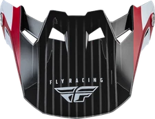 FLY RACING Formula Carbon Prime Visor Red/White/Red Carbon Xl/2x 73-47103L