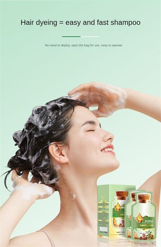 Champú tinte para el cabello planta burbuja 200 ml tinte para el cabello champú color instantáneo para el cabello tinte hágalo usted mismo - Imagen 8 de 10