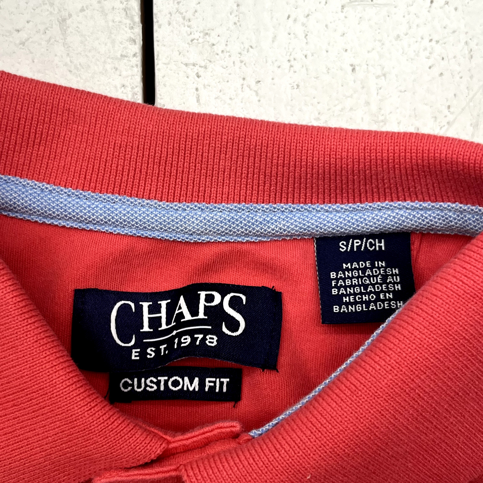 Chaps Red Short Sleeve Collared Custom Fit Polo M… - image 2