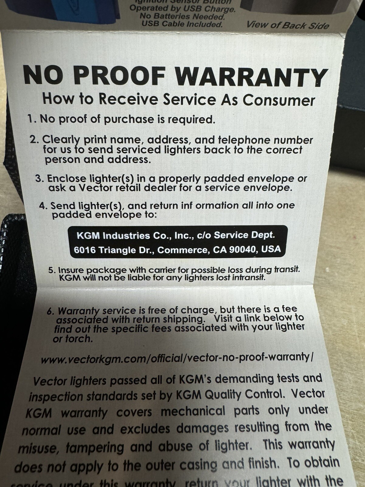 Vector AZTECH - Wind Resistant Large Single Jet Torch Lighter - Gunmetal - New