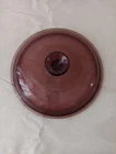 Pyrex Vision V-2.5-C Round Cranberry Glass Lid -- fits 2.5 L pot /8" opening