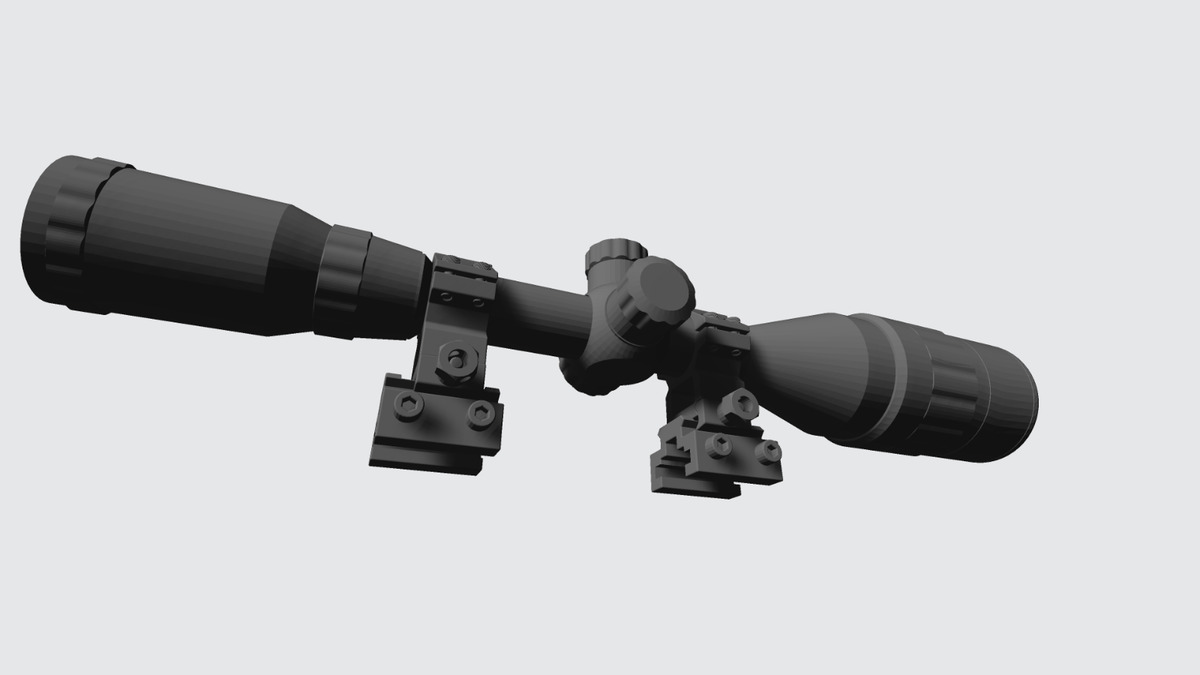 Nerf Gun Elite Sniper Scope by LayerLux3D, Download free STL model