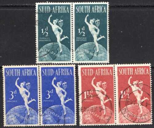 Thematic stamps SOUTH AFRICA 1949 UPU PAIRS USED 128/30 used - Picture 1 of 1