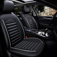 Universal Car Seat Cover 5 Seats Full Set PU Leather Front Rear Back Cushion