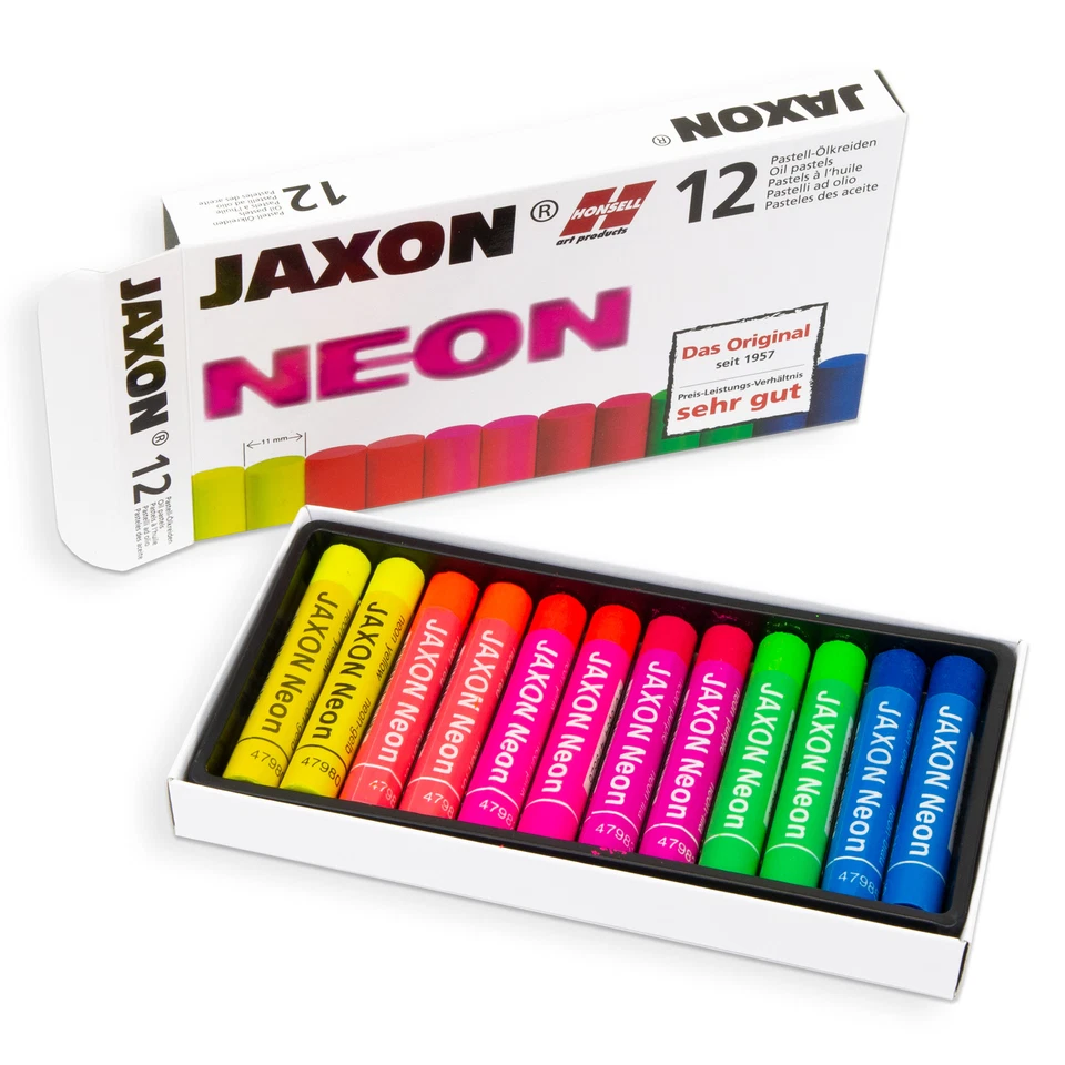 HONSELL ART PRODUCTS GMBH JAXON Pastell Ölkreide Neon Malen Abstrakt mit Terpentin vermalbar Trendfarbe