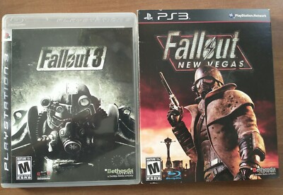 Fallout Playstation 3 Ps3 Lot Fo 3 New Vegas Complete W Manuals Tested Ebay