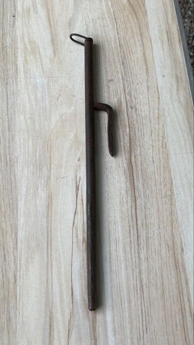 Jutte Jitte Japanese Traditional Weapon Iron Pole Edo Police L15.6in Vintage FS - Picture 10 of 10