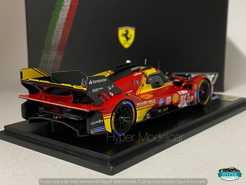 Looksmart 1/43 Ferrari 499P 3.0L Turbo V6 #51 3rd Le Mans 2024 LSLM183 - Imagen 3 de 3