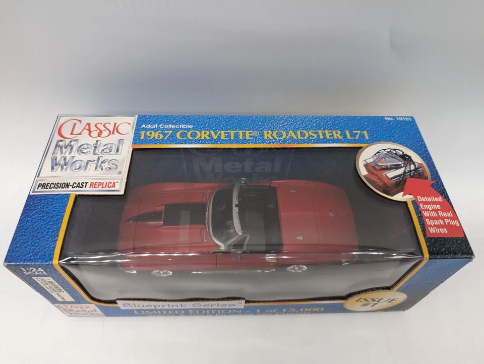 1967 Chevrolet Corvette Roadster L71 Classic Metal Work Blueprint Series LE 1:24 - Image 2 of 4