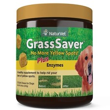 NaturVet GrassSaver Supplement for Dogs  Supplement for Yellow Spots 120 Chews