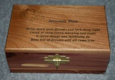 #96 CAJA DE ENSUEÑO RECUERDO JOYERÍA MADERA CEDRO CAJA CON TAPA DE ALISO CON CERRADURA