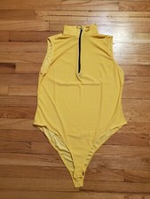 NWT Sleeveless Mock Bodysuit Orange