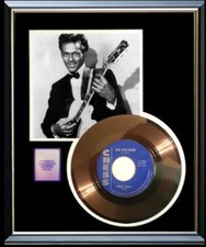 CHUCK BERRY SWEET LITTLE SIXTEEN 45 RPM GOLD METALIZED RECORD RARE CHUCK BERRY SWEET LITTLE SIXTEEN 45 RPM GOLD METALIZED RECORD RARE