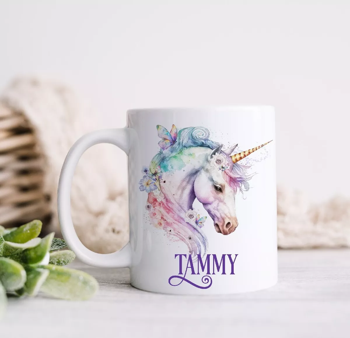 Personalised Unicorn Mug Unicorn Gift Unicorn Coffee Cup