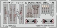 MW22 Eduard FE1131 SU-27UB Seatbelts Steel 1/48 Zoom Set For Kitty Hawk