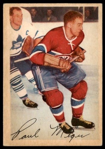 Paul Meger #21 1953 Parkhurst card