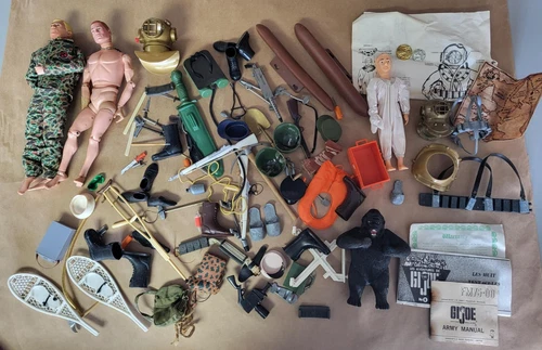 Vintage G.I. Joe Adventure Figure Weapons Accessories etc