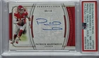 2019 National Treasures Patrick Mahomes II Gold Autograph /10 Psa 8 Auto 9