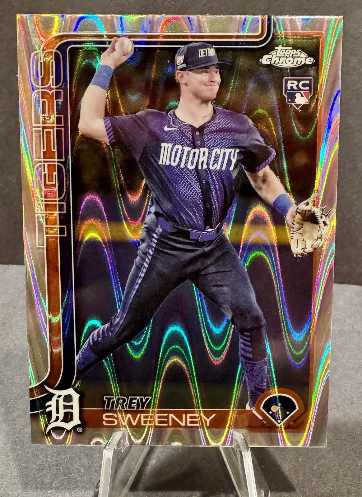2025 Topps Chrome Trey Sweeney Rookie RayWave Refractor #6 Detroit Tigers RC