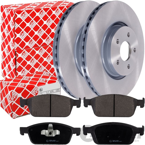 Febi Bremsscheiben 320Mm + BelÄGe Vorne Passend FüR Ford Kuga Ii MK2 2012 - 2019-image