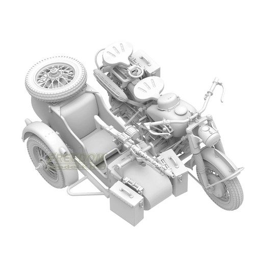 Freedom 16005 1/16 WWII German Military Motocycle R75 with Sidecar ...