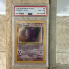 PSA 8 Gengar Holo 5/62 Fossil Set 1999 Pokemon Card NM-MT Vintage WOTC