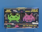 Space Invaders Wind Up Art Toy Set Green Pink 2013 Video Game Figures Original