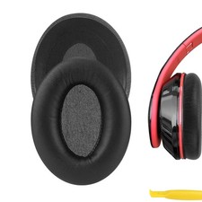Geekria Protein Leather Ear Pads for Mpow 059 Headphones Black