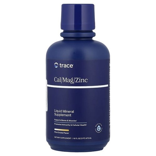 2 X Trace, Liquid Mineral Supplement, Cal/Mag/Zinc, Pina Colada, 16 fl ...