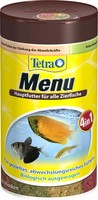 Fischfutter Tetra Min Menu 100Ml - Hauptfuttermix Mit 4 Flocken, Aquaristik