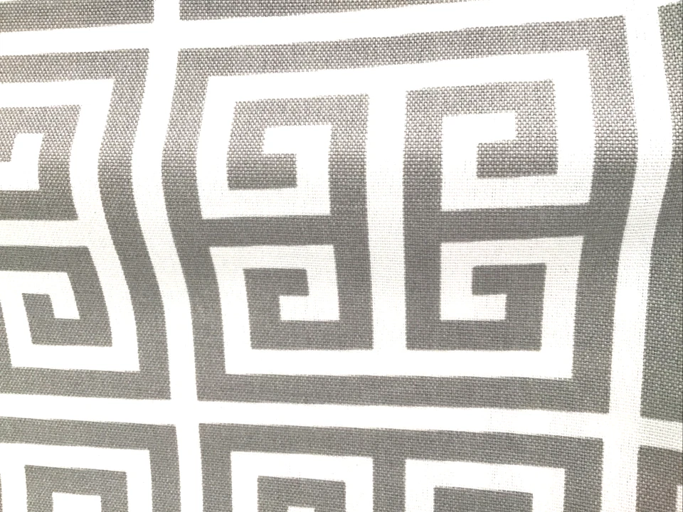 Premier открытый ткани башни серый геометрический 2 ярда лот - Изображение 2 из 4