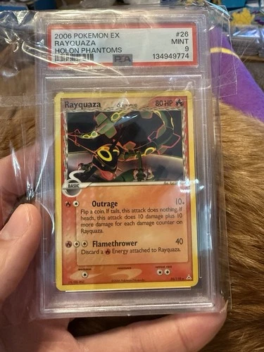 Pokemon Rayquaza EX Holon Phantoms 26/110 PSA 9 Non holo