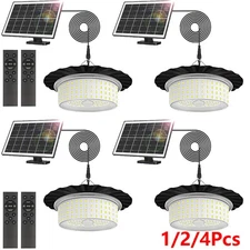 1-4Pcs Solar Pendant Light Outdoor Hanging Light Waterproof for Barn Shed Garden