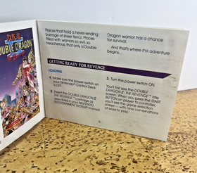 Double Dragon II: The Revenge- (Nintendo, NES) Manual Only, VGC, Fast Shipping