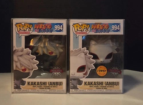 Funko POP ANIME NARUTO SHIPPUDEN - KAKASHI ANBU CHASE COMBO EXCLUSIVE #994 NEW