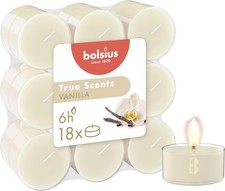 Bolsius - True Scents - 18 Scented Tea Lights - Vanilla - 6 Hours,