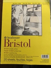 Strathmore 300 Series Bristol Smooth Pad 9x12 Heavy Weight 20 Sheets