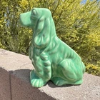 Vintage Shawnee Planter Cocker Spaniel  Pistachio Green Dog 6.5" Tall x 6" Long