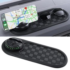2 in 1 Dashboard anti Slip Mat with Phone Mount 360-Degree Rotation Car Phone Ho