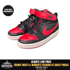 Nike Court Sneakers Borough Mid 2 "Bred" CD7782-003 Youth 4.5Y Black Red 1748