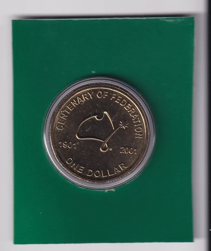 AUSTRALIAN: 2001 $1 CENTENARY OF FEDERATION UNC COIN #7142