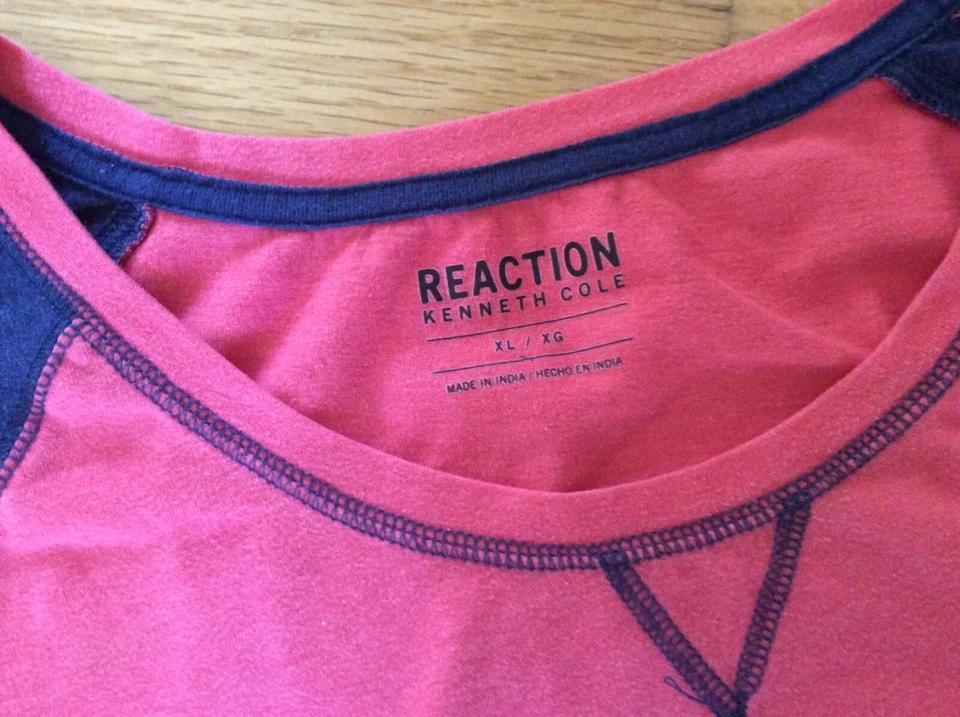 Kenneth Cole Reaction XL Conjunto Pijama Pantalones Cortos Manga 3/4 Top Brezo Azul Marino Rosa Foto 2 de 4