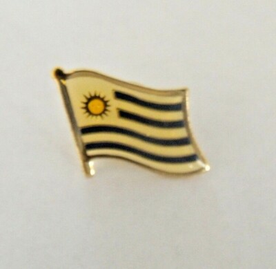 Uruguay Flag Lapel Pin Bandera Hat Cap Shirt Tie